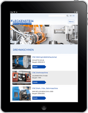 Responsive Webdesign - Portraitmodus Tablet