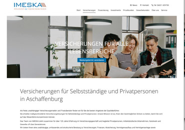 Webdesign für Versicherungsmakler in Aschaffenburg