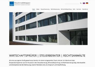 Homepage für MAW United