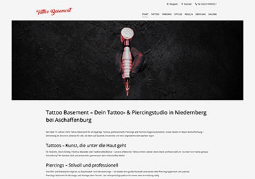 Webdesign Tattoo Studio